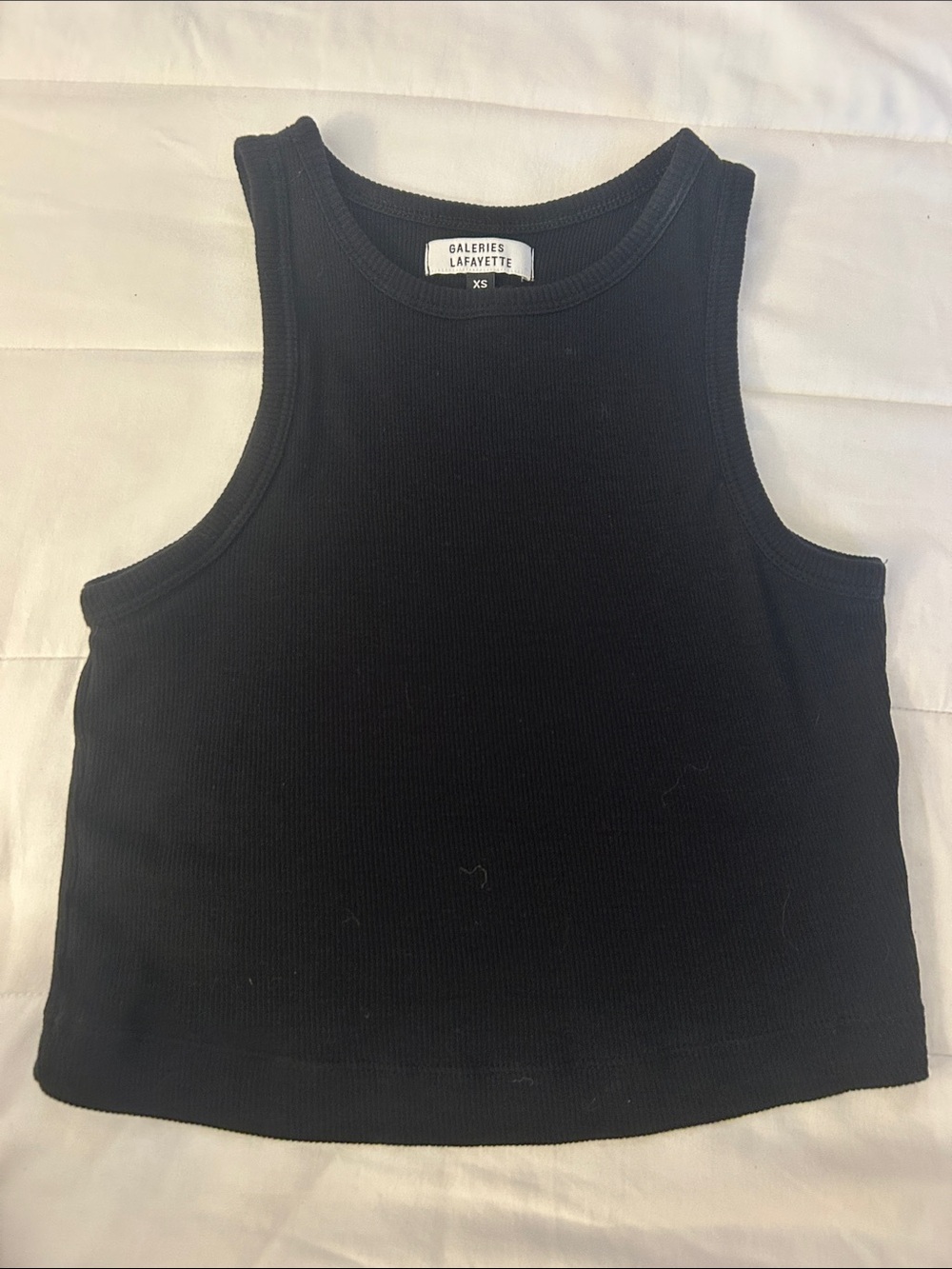 Black crop vest